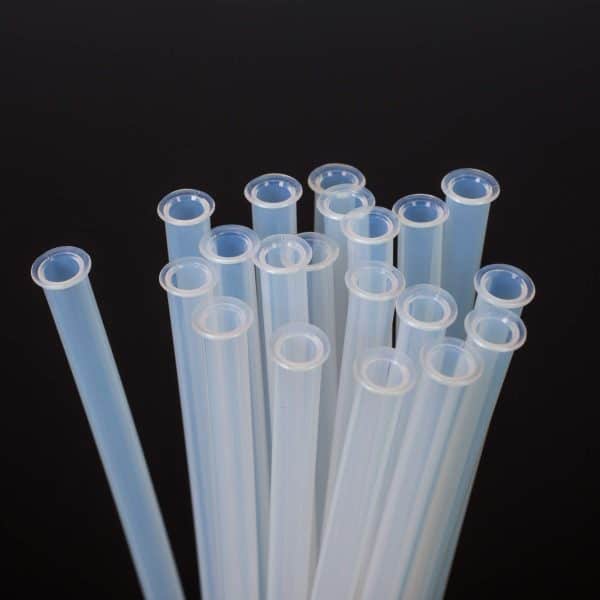 Flanged Plastic Tubes for Use in Tubing Assemblies Requiring a Leak Proof Seal